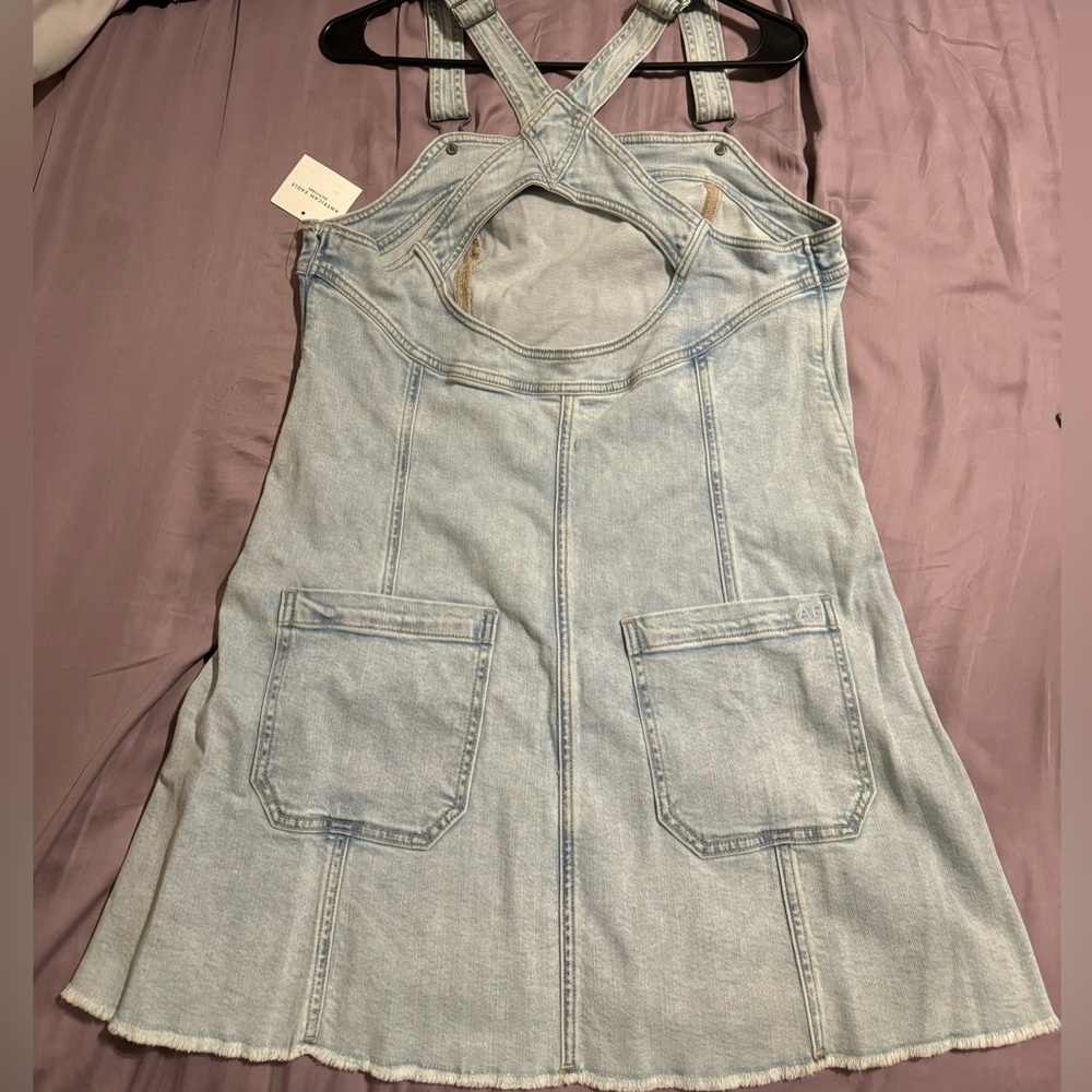 American Eagle Outfitters Light Blue Denim Dress